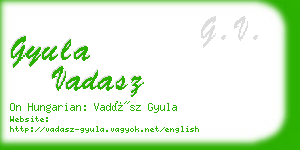 gyula vadasz business card